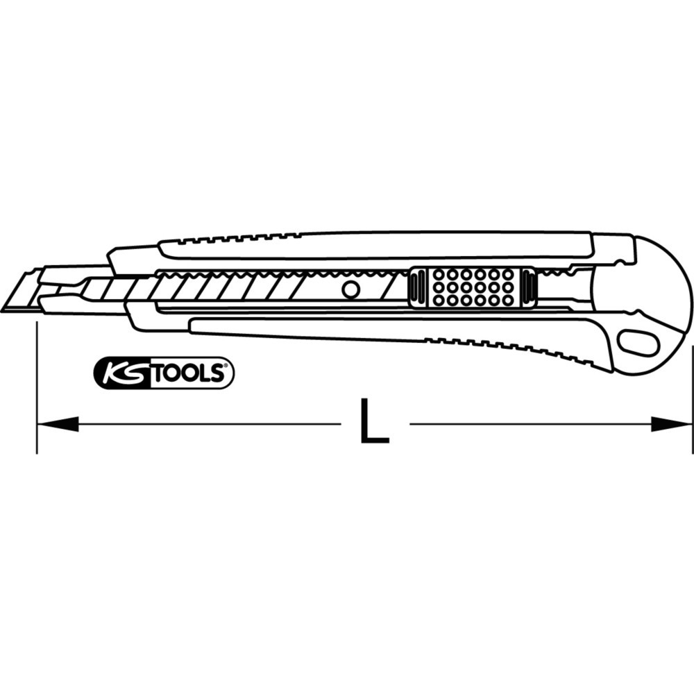 Produktabbildung Nr. 7: KS TOOLS Universal-Abbrechklingen-Messer 9 mm