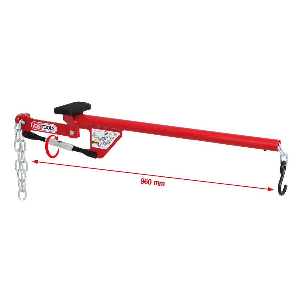 Produktabbildung: KS TOOLS Universal-Achshebel mit Kette, 960mm