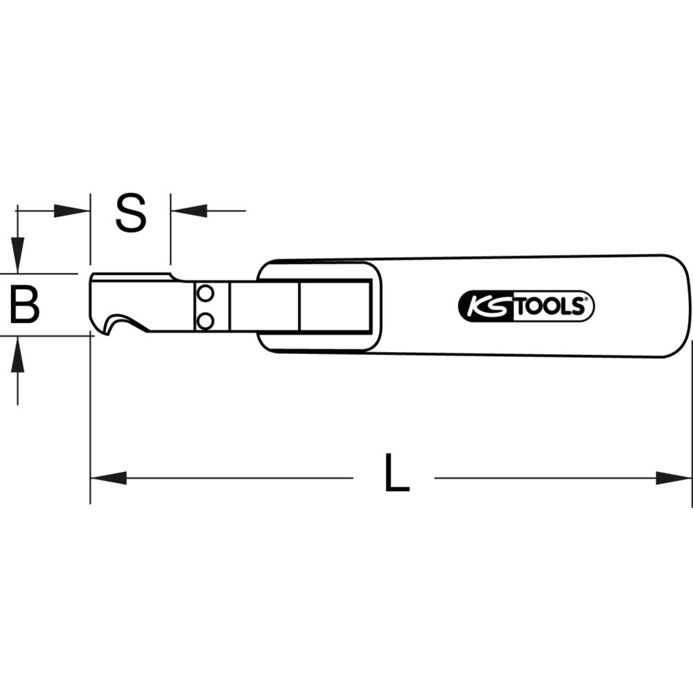 Produktabbildung Nr. 5: KS TOOLS Universal Kabelmesser, 28mm