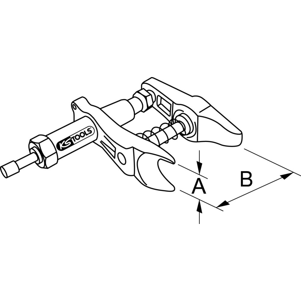 Produktabbildung Nr. 5: KS TOOLS Universal-Kugelgelenk-Ausdrücker, 45mm