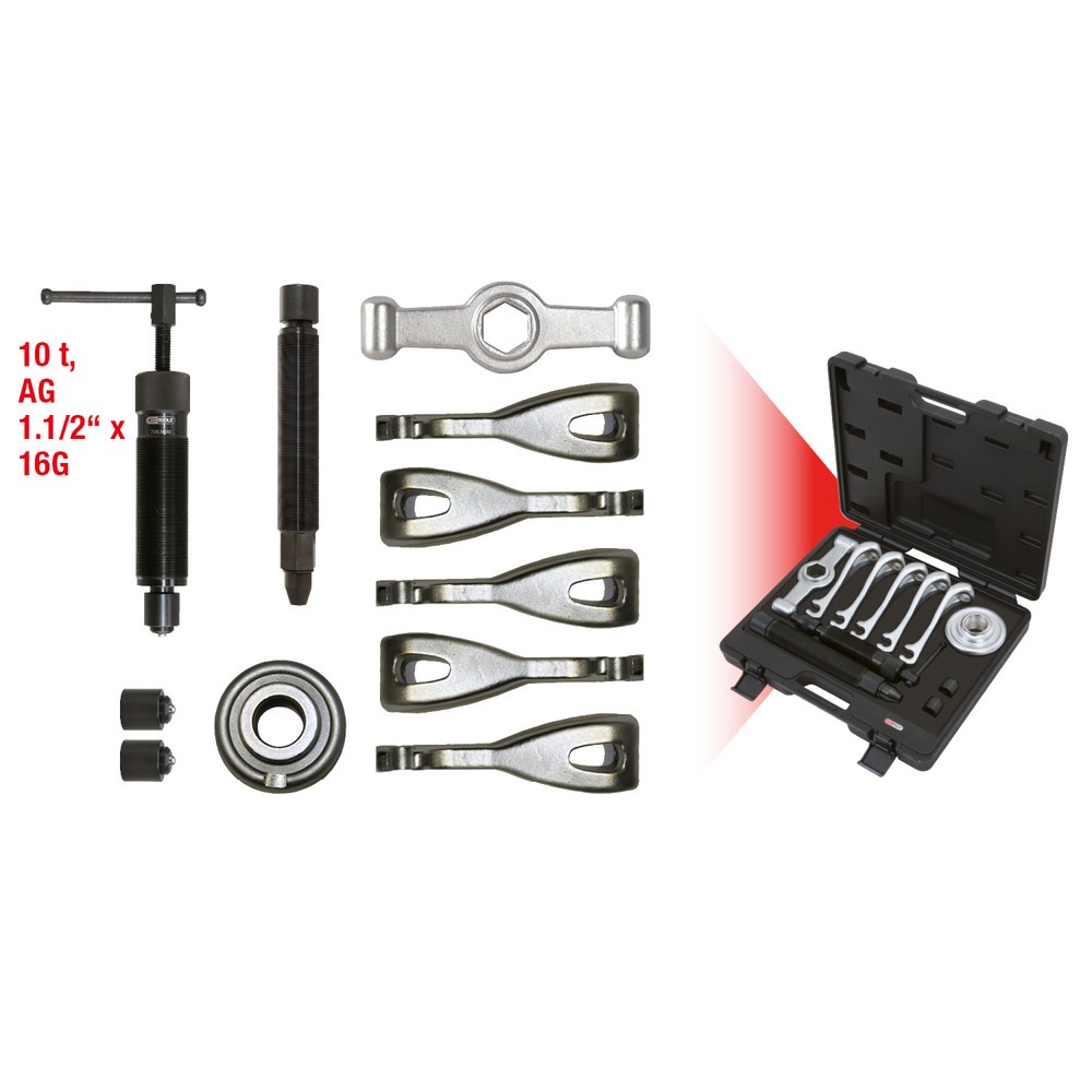 Produktabbildung Nr. 4: KS TOOLS Universal Radnabenabzieher- und Gelenkwellenausdrücker, 11-tlg