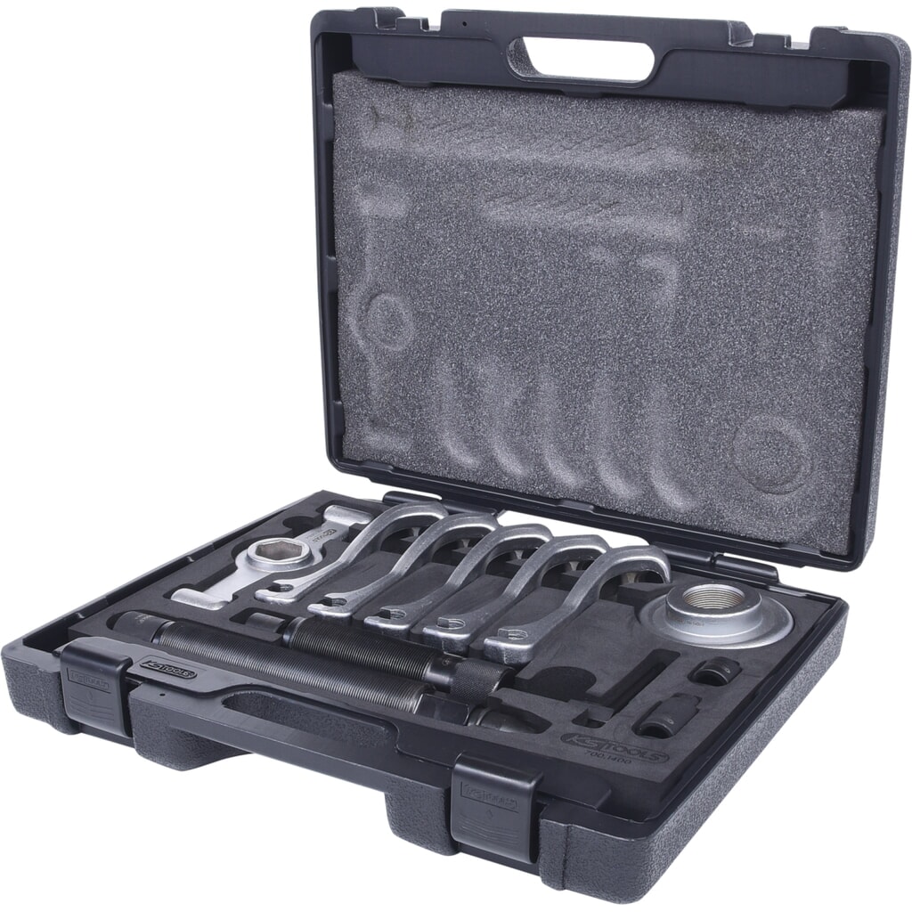 KS TOOLS Universal Radnabenabzieher- und Gelenkwellenausdrücker, 11-tlg Produktabbildung: KS TOOLS Universal Radnabenabzieher- und Gelenkwellenausdrücker, 11-tlg