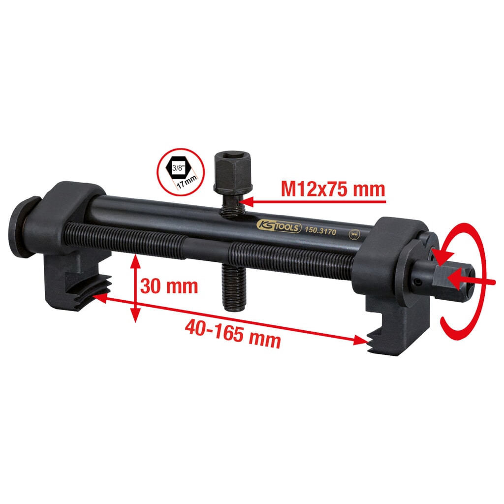 KS TOOLS Universal-Rillen-Riemenscheiben-Abzieher Ø 40-165 mm Produktabbildung Nr. 6: KS TOOLS Universal-Rillen-Riemenscheiben-Abzieher Ø 40-165 mm
