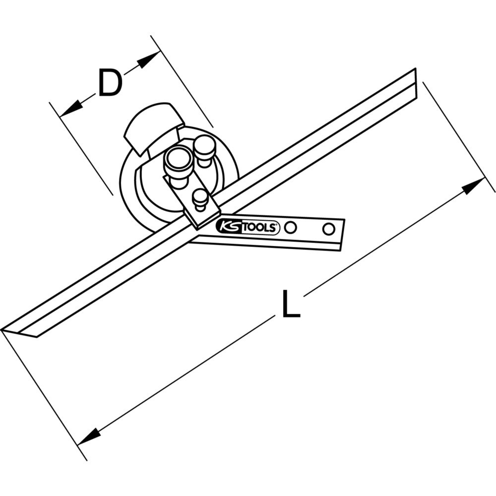 Produktabbildung Nr. 3: KS TOOLS Universal-Winkelmesser, 300mm