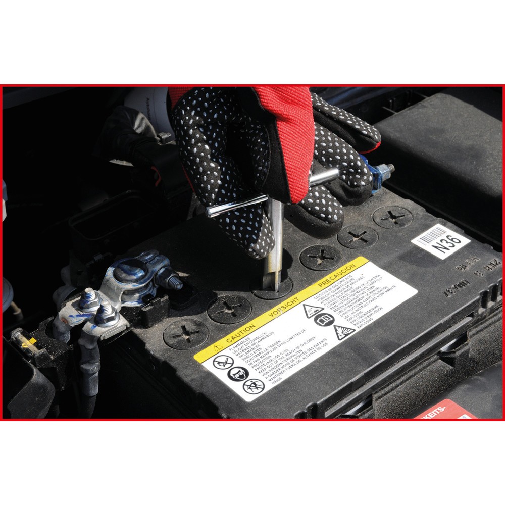 Produktabbildung Nr. 1: KS TOOLS Batteriestopfen-Dreher mit Knebel, 1,3mm