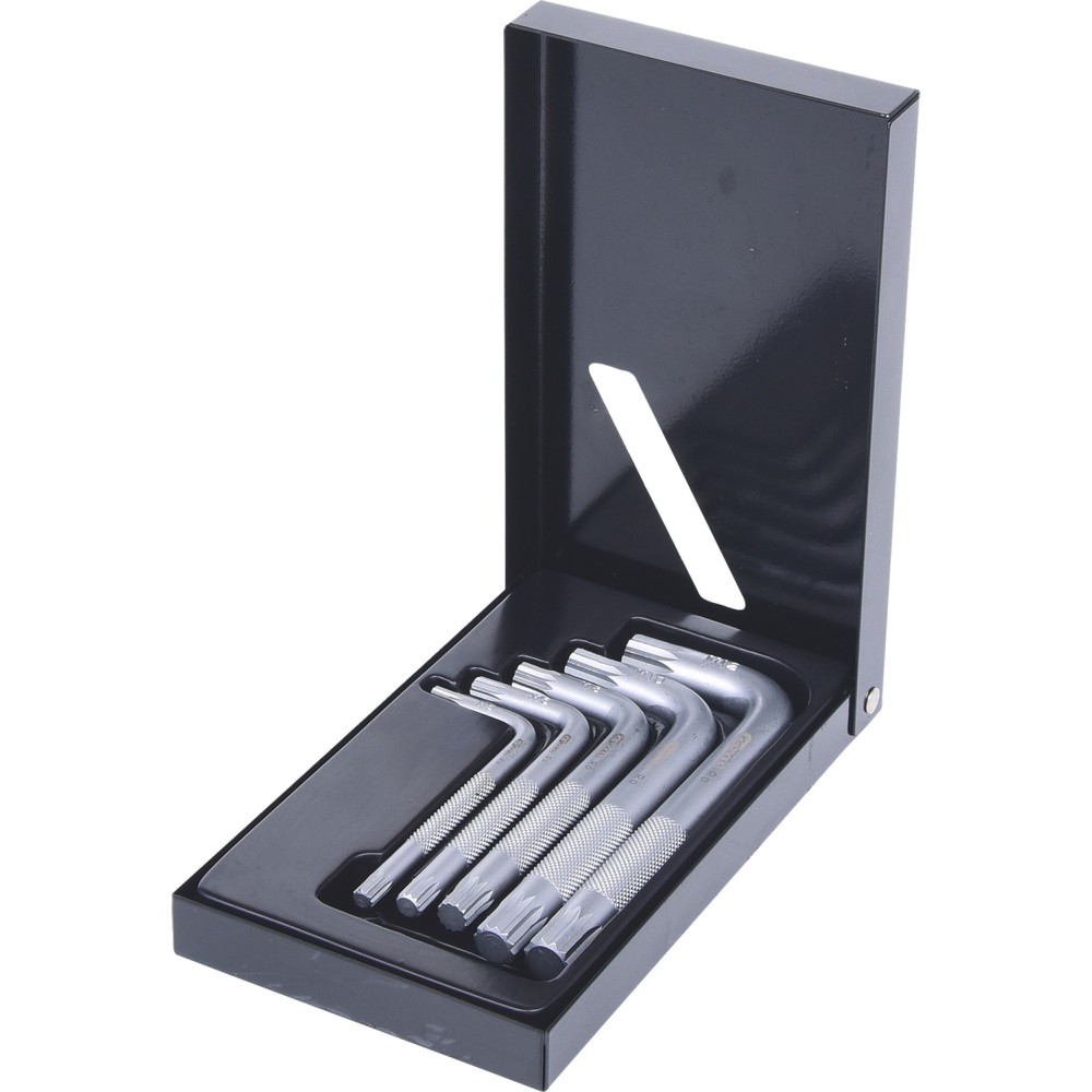 Produktabbildung: KS TOOLS XZN-Winkelstiftschlüssel-Satz, kurz, 5-tlg