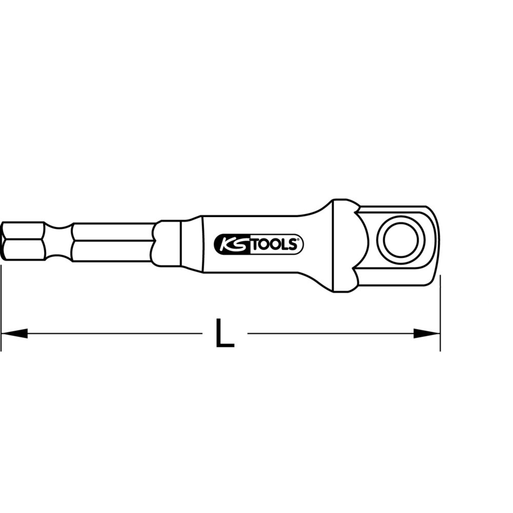 Produktabbildung Nr. 9: KS TOOLS 1/4" Vierkant-Adapter, für 1/4" Stecknuss