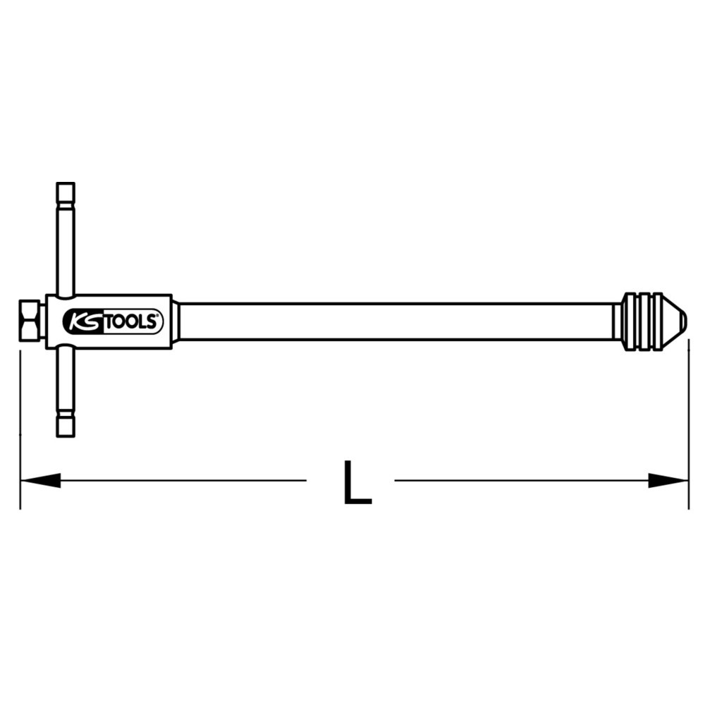 Produktabbildung Nr. 6: KS TOOLS Werkzeughalter mit Umschalt-Ratschenkopf, 85mm