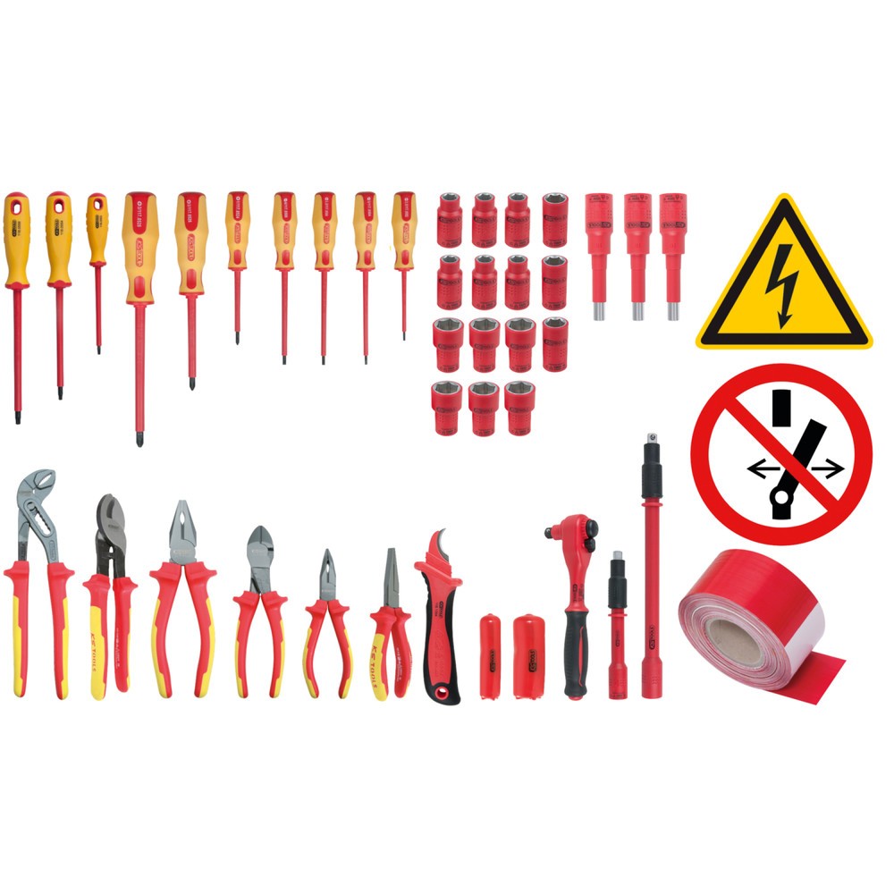 Produktabbildung Nr. 4: KS TOOLS Isolierter Werkzeug-Satz für Hybrid- und Elektrofahrzeuge, 43-tlg