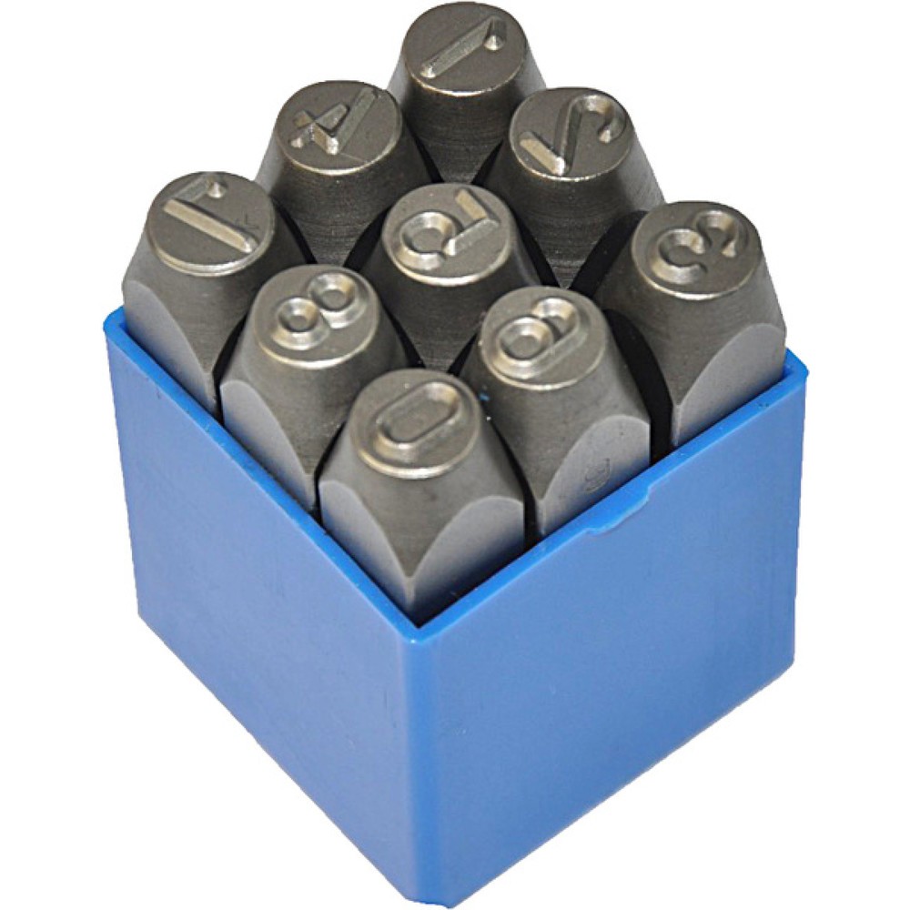 Produktabbildung: KS TOOLS Zahlen-Prägestempel-Satz, 10-tlg