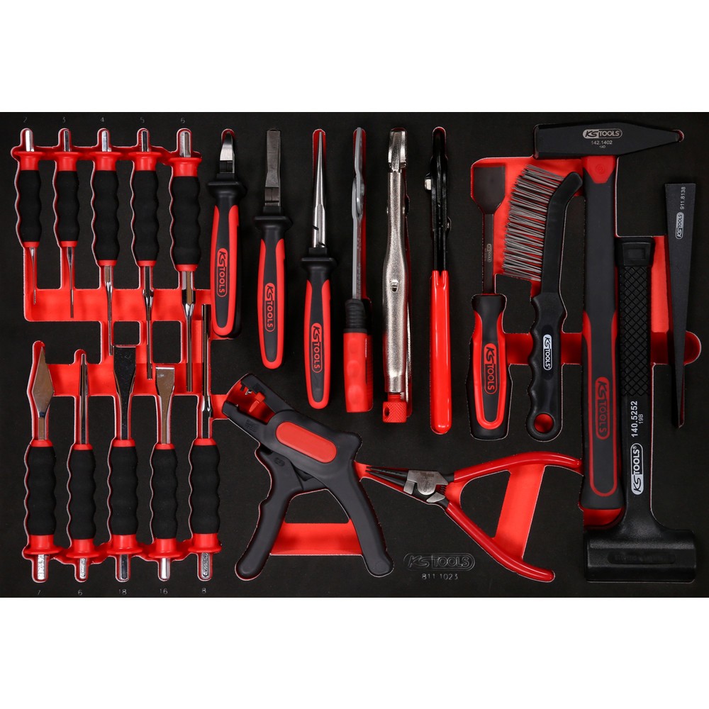 Produktabbildung Nr. 3: KS TOOLS Zangen- / Hammer- / und Meißel-Satz, 23-tlg