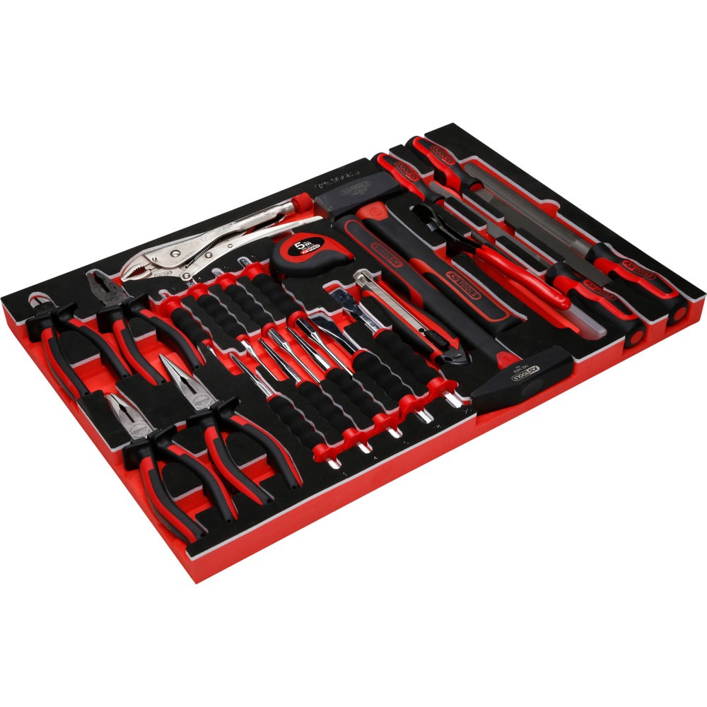 Produktabbildung Nr. 5: KS TOOLS Zangen- / Hammer- / und Meißel-Satz in Schaumstoffeinlage, 33-tlg