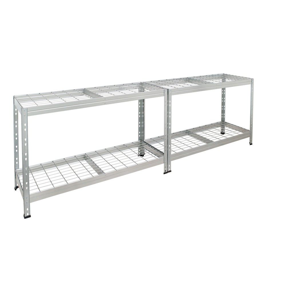 Termékkép száma 5: Kültéri széleskörű állvány rácsos polcokkal, mag. x szél. x mél. 1800 x 1200 x 450 mm