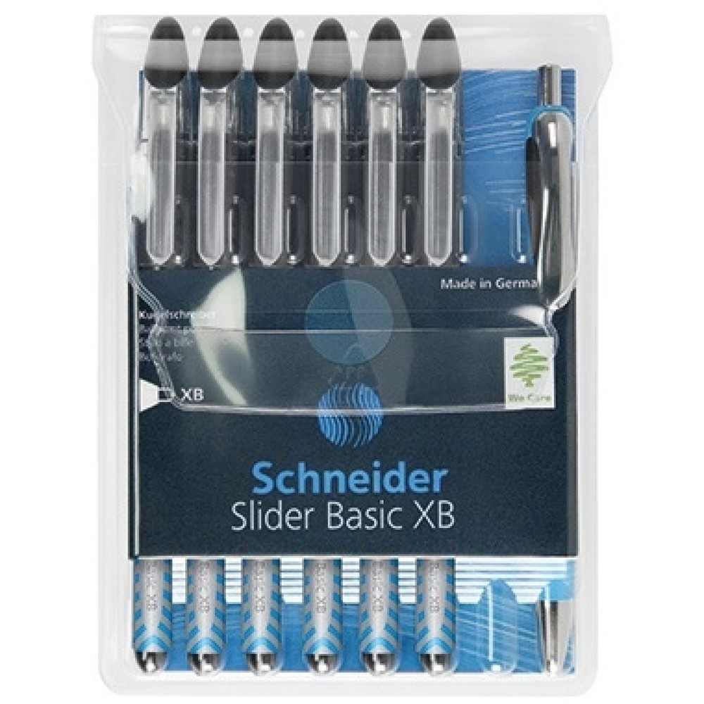 Produktabbildung: Schneider Kugelschreiber Slider XB 50-151276 schwarz 6 St./Pack.