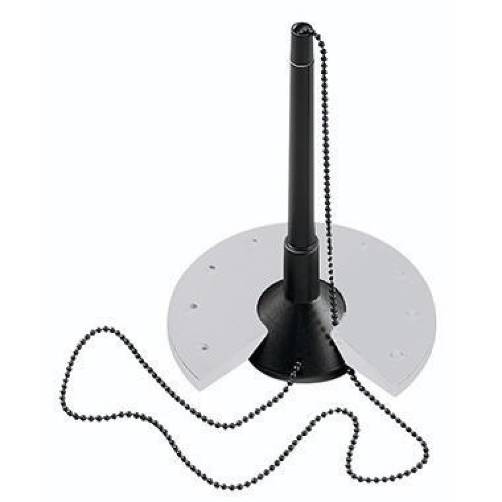 Produktabbildung Nr. 1: helit Kugelschreiberständer H6359098 10x15,5x10cm Kette l.gr