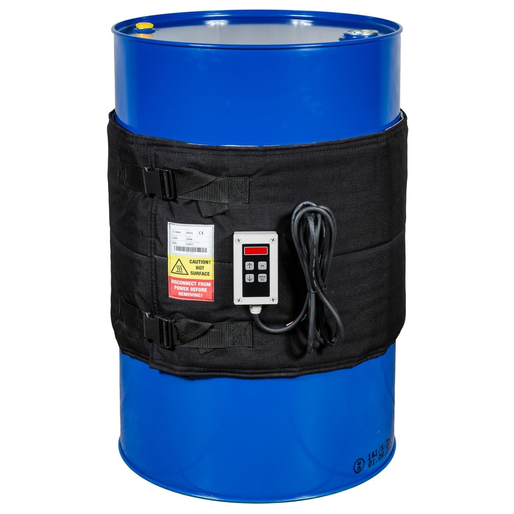 Produktabbildung Nr. 2: Kuhlmann Fass-Heizmanschette mit digitalem Regler, 200-220 l, 0-90ºC, 230 V, 530 W, LxH 1.990 x 450 mm