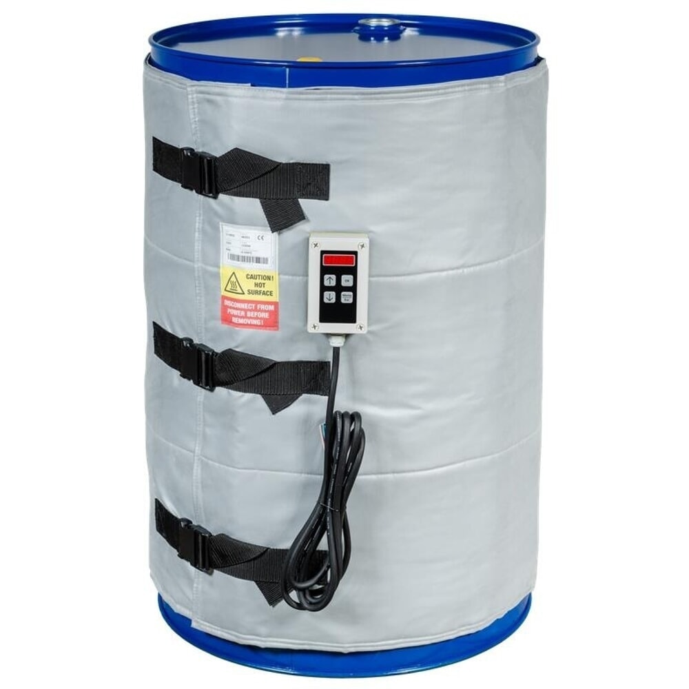 Produktabbildung: Kuhlmann Hochtemperatur-Fass-Heizmanschette, 200-220 l, 0-200ºC, 230 V, 1.500 W, LxH 1.990 x 800 mm