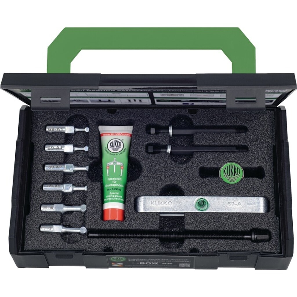 KUKKO Kugellagerabziehersatz 69 7tlg.Spannber.35-120mm Produktabbildung: KUKKO Kugellagerabziehersatz 69 7tlg.Spannber.35-120mm