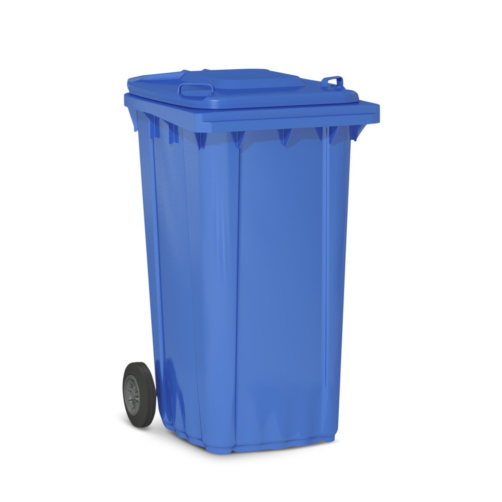 Produktabbildung: Kunststoff-Mülltonne mit Rollen, 240 Liter, blau