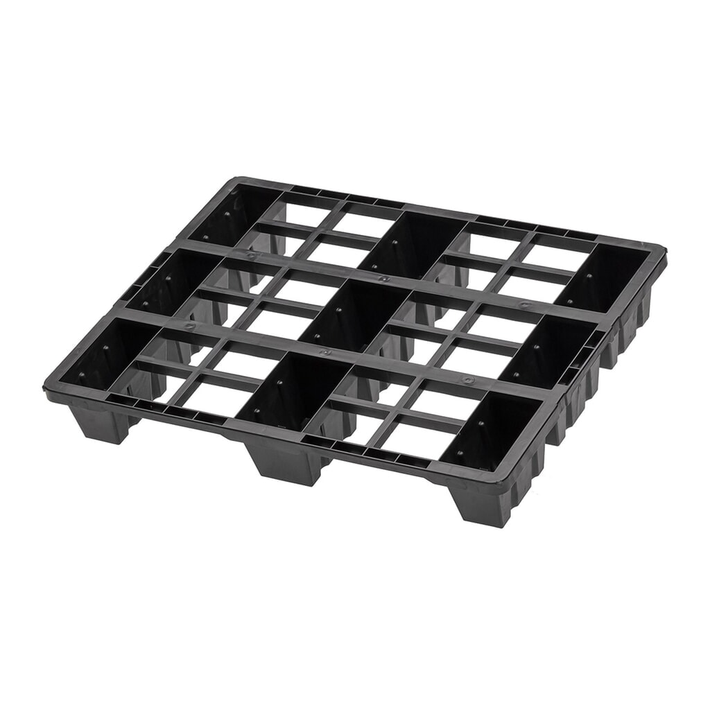Kunststoff-Palette, EURO-Format, 1/2-Maß, LxB 1.200 x 800 mm, dyn. TK 800 kg Produktabbildung: Kunststoff-Palette, EURO-Format, 1/2-Maß, LxB 1.200 x 800 mm, dyn. TK 800 kg