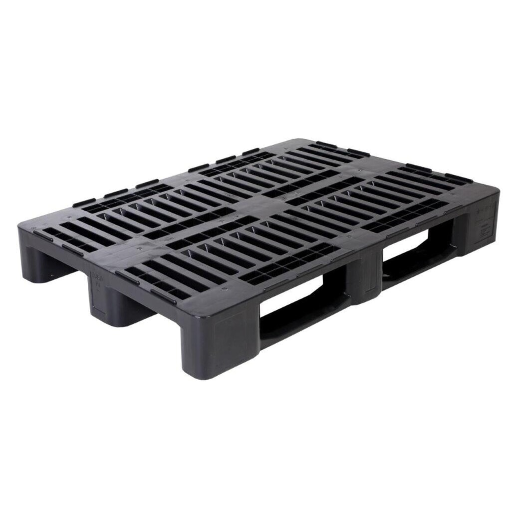 Produktabbildung: Kunststoff-Palette Medium, statische Tragkraft 5.000 kg, LxB 1.200 x 800 mm, 3 Kufen