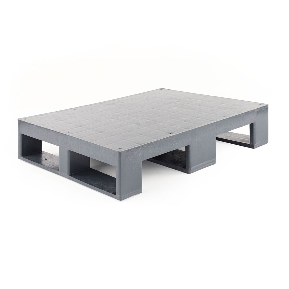 Produktabbildung Nr. 1: Kunststoffpalette, dunkelgrau, 800x600x150 mm