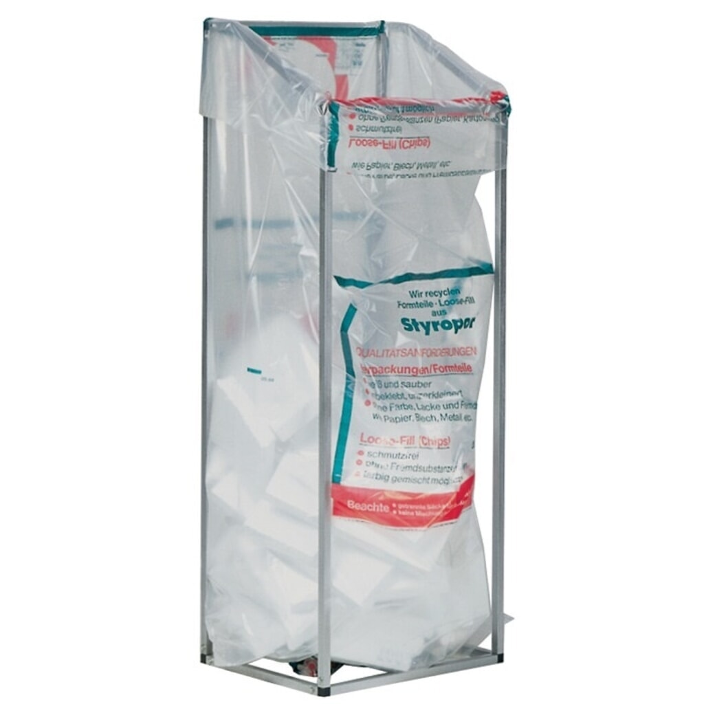 Produktabbildung: Kunststoffsack, B1250/850xL2600mm, 2500 l LD-PE transparent 125 µm, 10St./Karton
