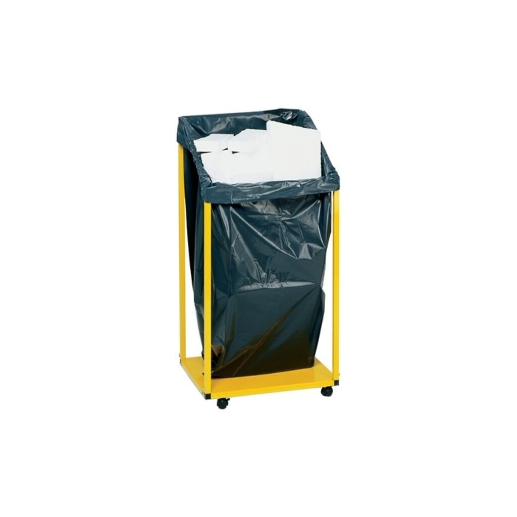 Produktabbildung: Kunststoffsack, B650/550xL1600mm, 400 l LD-PE grau 100 µm, 50St./Karton