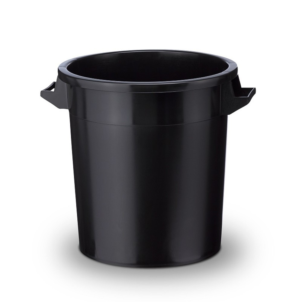 Produktabbildung: Kunststofftonne, schwarz, 50 Liter
