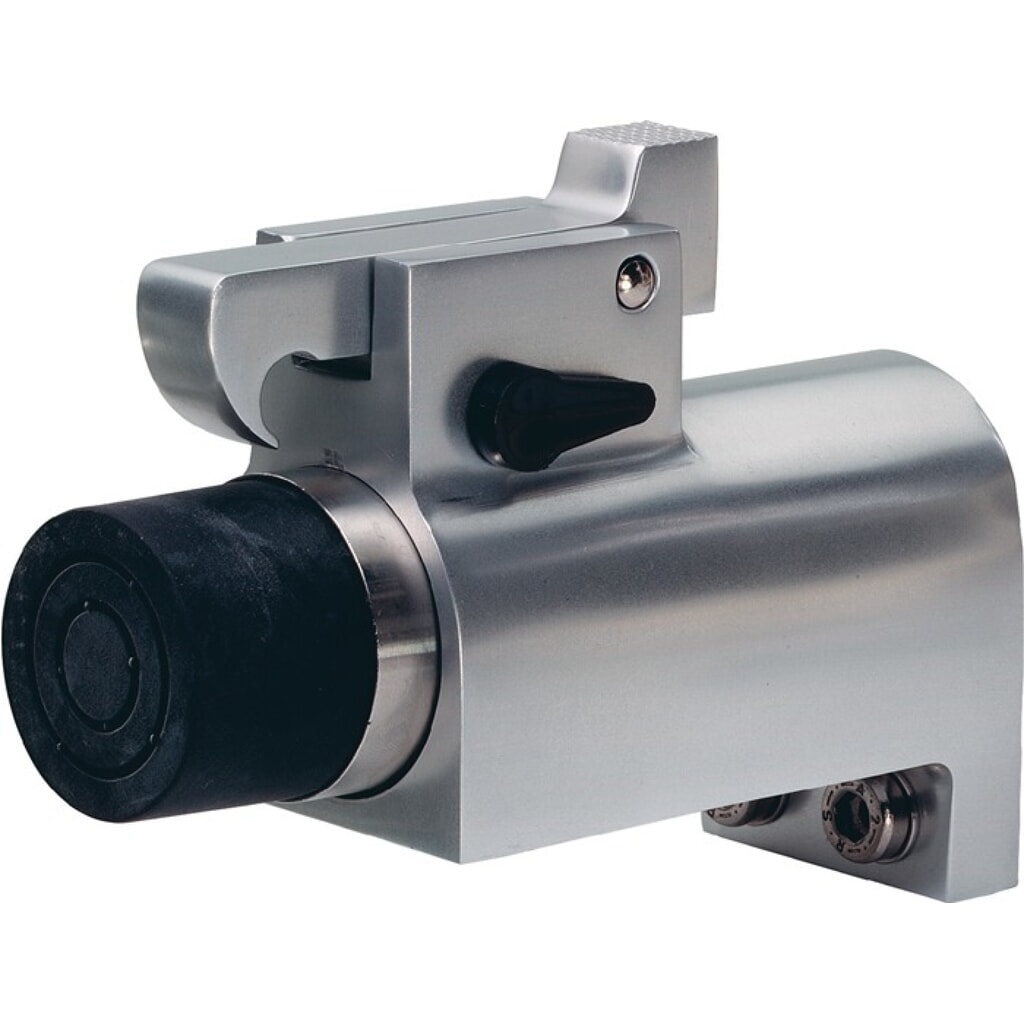 KWS Türfeststeller 1011.02, Aluminium silberfarbig lackiert, Wandmontage Produktabbildung: KWS Türfeststeller 1011.02, Aluminium silberfarbig lackiert, Wandmontage