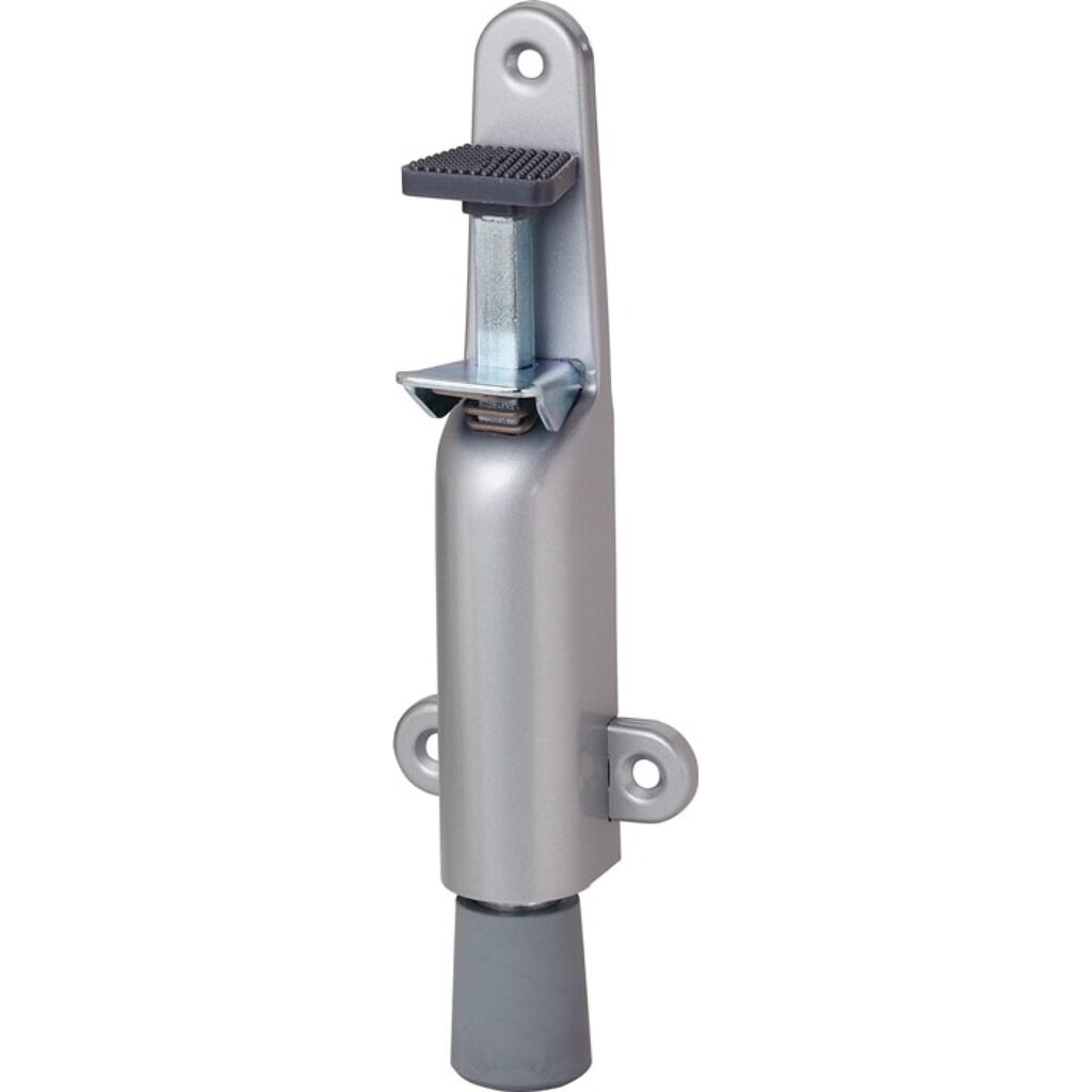 Produktabbildung: KWS Türfeststeller 102602, Hubhöhe 30 mm, Stahl silberfarbig lackiert, Türmontage