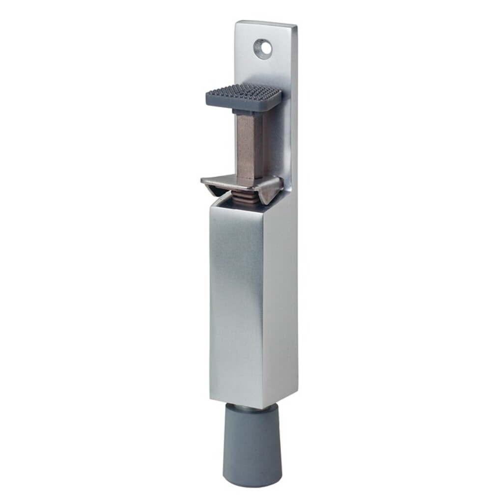Produktabbildung: KWS Türfeststeller 1081.02, Hubhöhe 30 mm, Aluminium silberfarbig lackiert, Türmontage