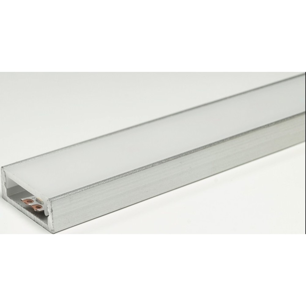 Produktabbildung: L&S LED Leuchtenprofil Paris, Aluminium EV1, Paris Nutmaß 18x7 mm Einbau