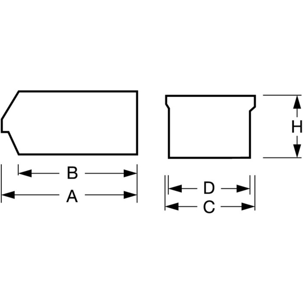 N° de l'image du produit 2 : LA-KA-PE Bac à bec, PS rouge, L160 / 140xl105xH75mm