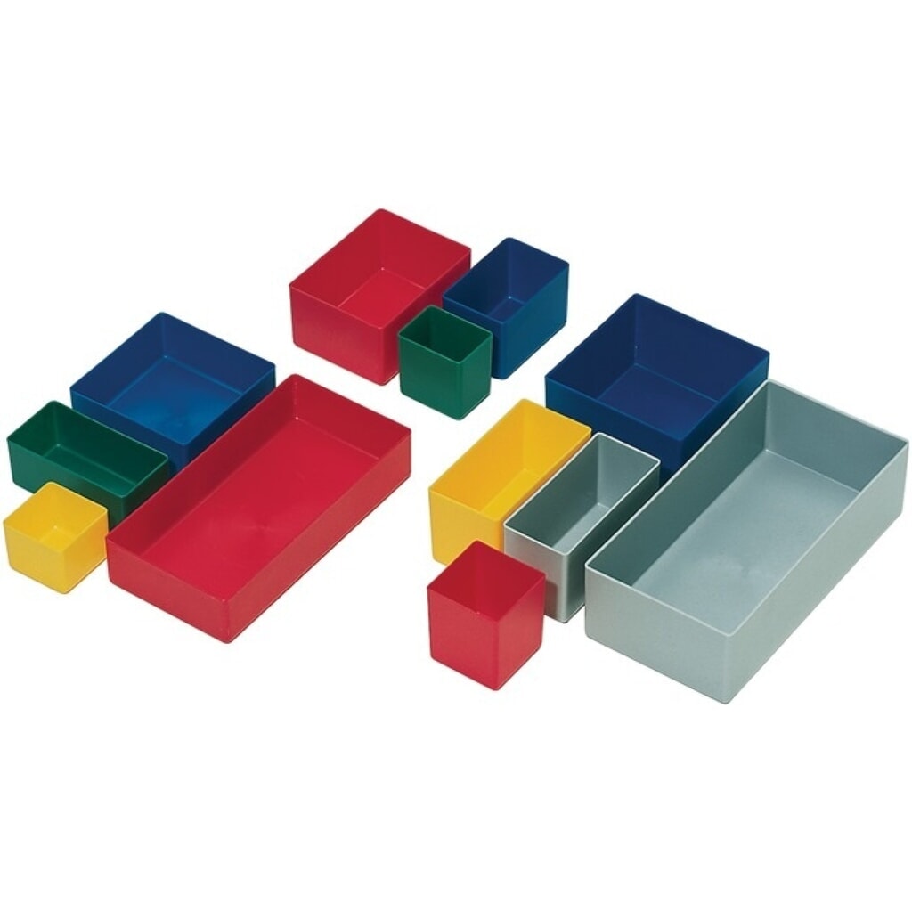 LA-KA-PE Einsatzkasten, blau PS, 99 x 49 x 40 mm, für Schubalden u. Sortimenskästen Produktabbildung: LA-KA-PE Einsatzkasten, blau PS, 99 x 49 x 40 mm, für Schubalden u. Sortimenskästen