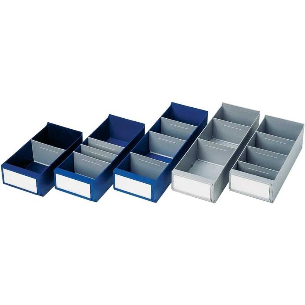Produktabbildung: LA-KA-PE Regalkasten, grau PS, L300xB160xH100/112mm