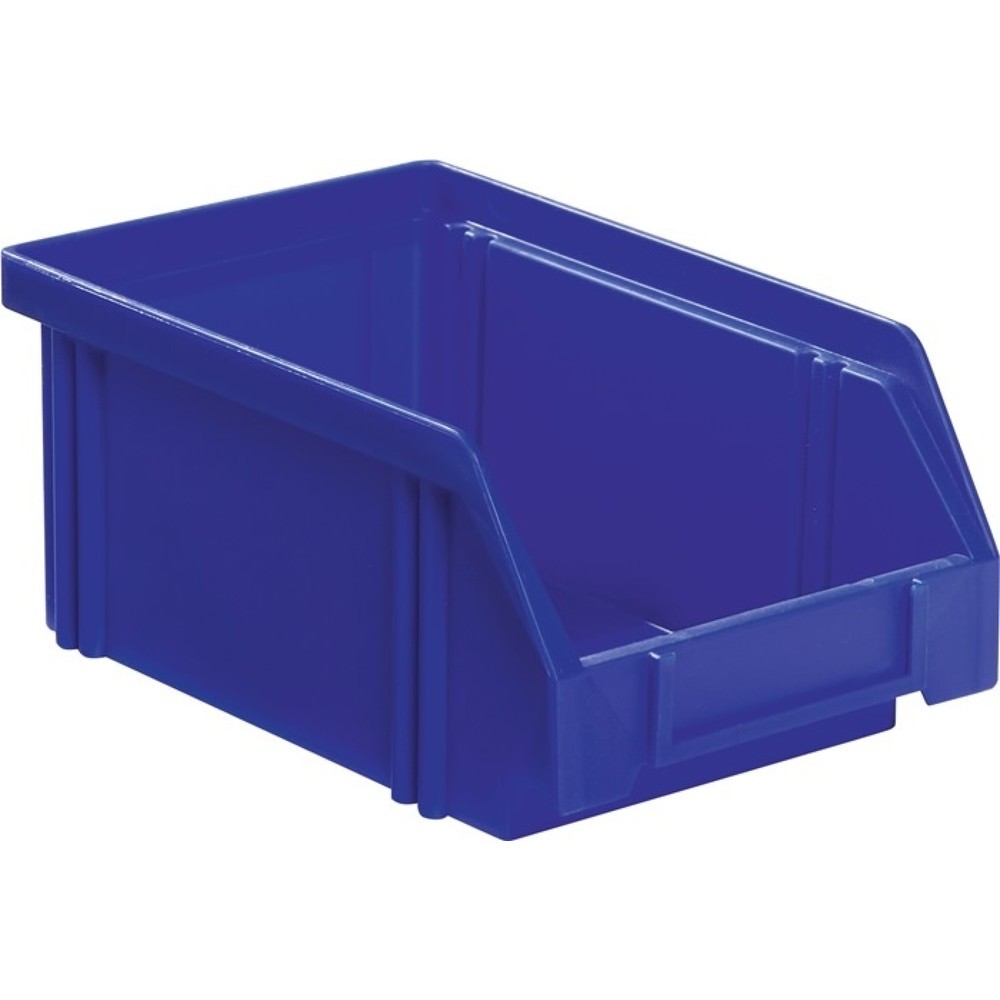 Produktabbildung Nr. 1: LA-KA-PE Sichtlagerkasten, PS blau, L160/140xB105xH75mm