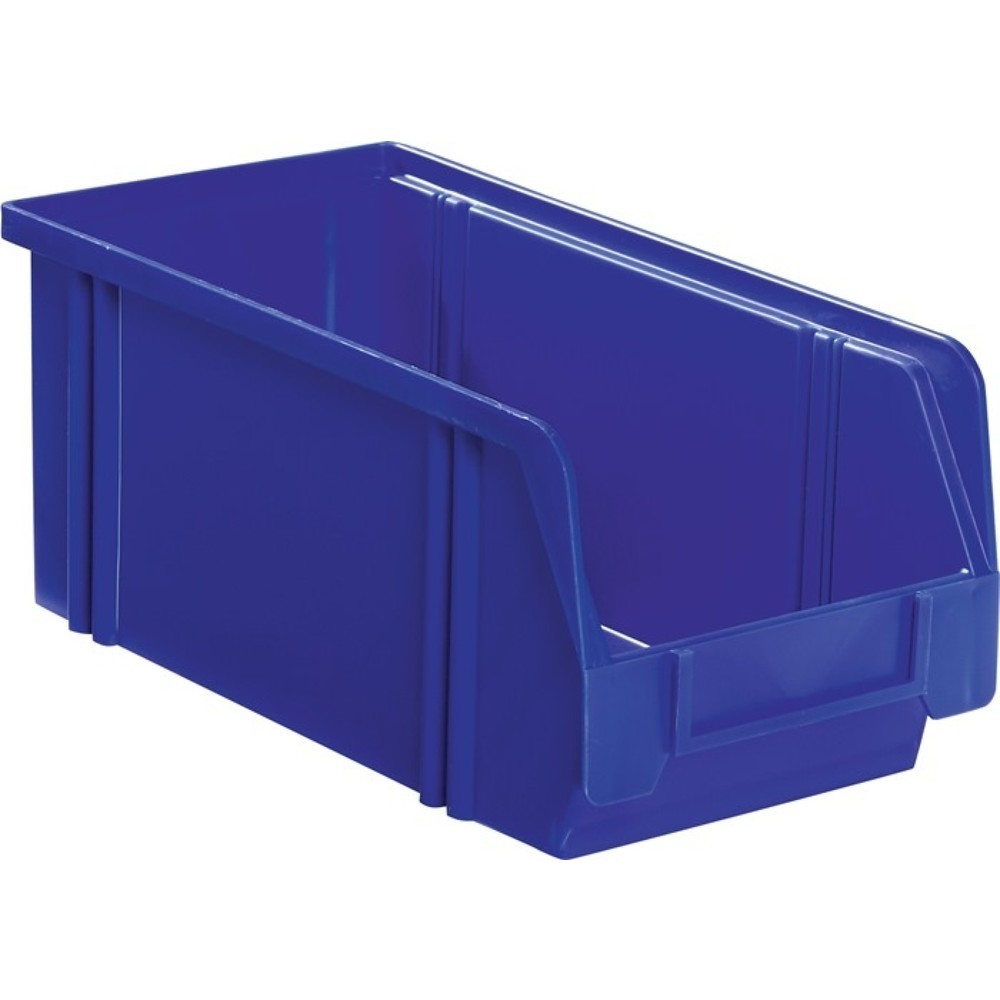 Produktabbildung Nr. 1: LA-KA-PE Sichtlagerkasten, PS blau, L350/300xB200xH200mm