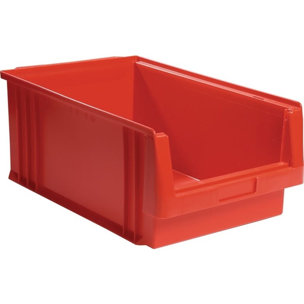 Produktabbildung: LA-KA-PE Sichtlagerkasten PLK, PP rot, L500xB315xH200mm