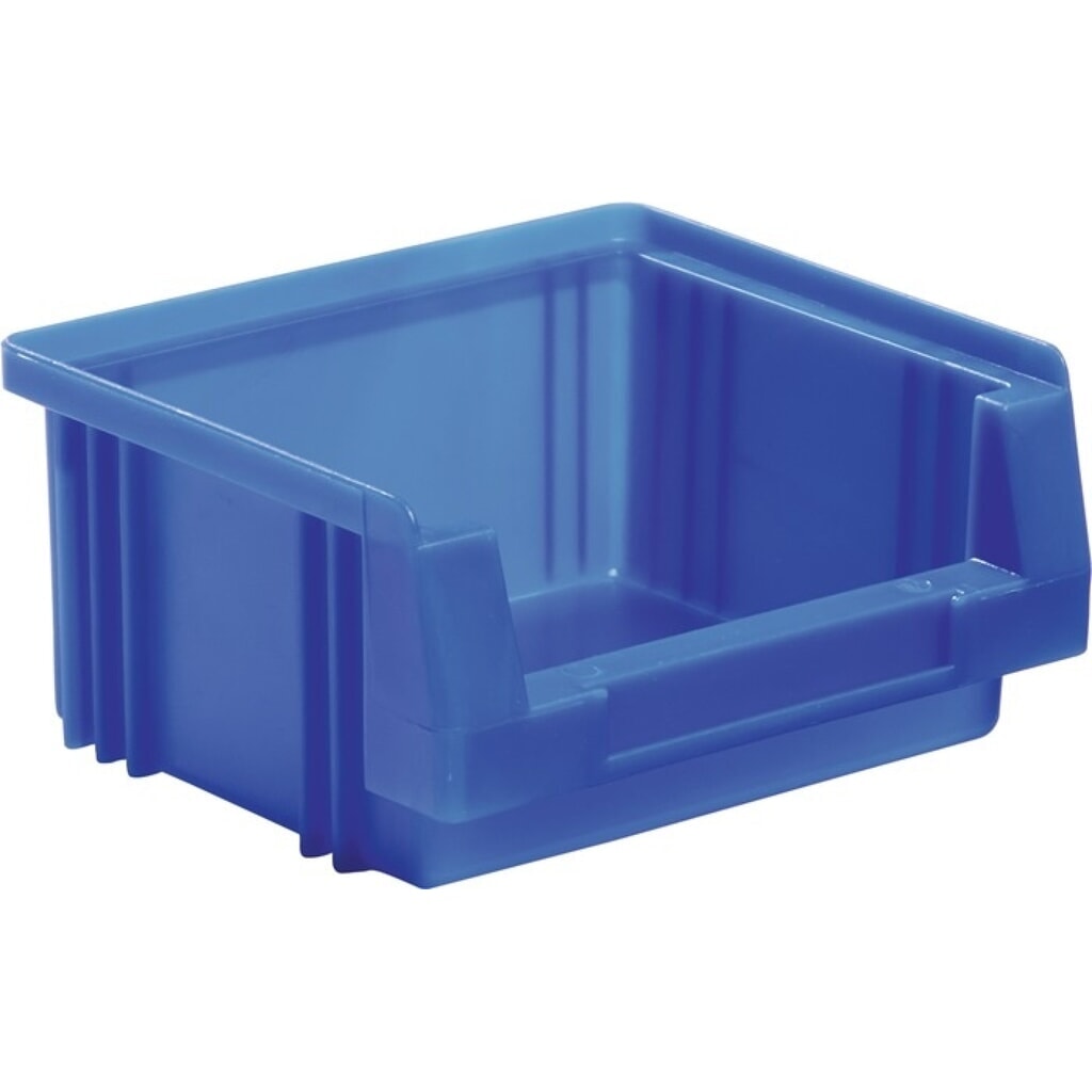 LA-KA-PE Sichtlagerkasten PLK, PP blau, L90xB102xH50mm Produktabbildung: LA-KA-PE Sichtlagerkasten PLK, PP blau, L90xB102xH50mm