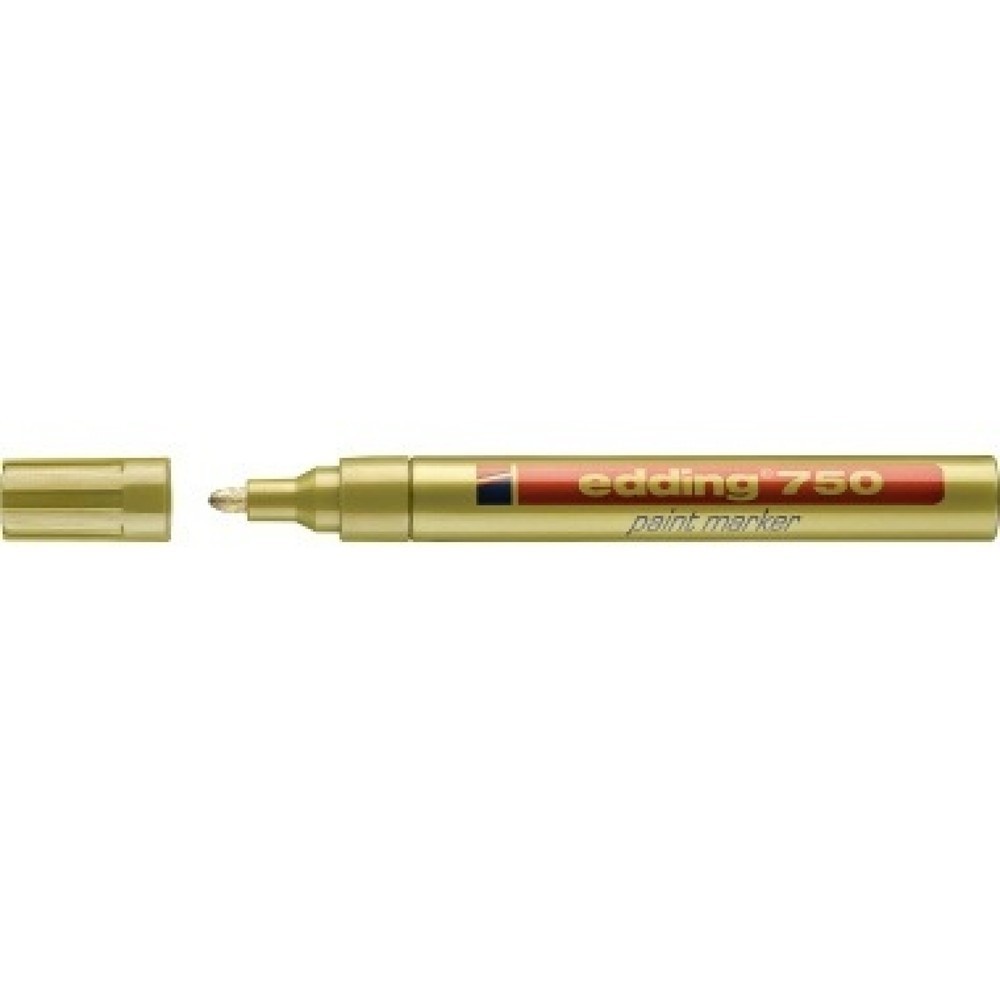 Produktabbildung: edding Lackmarker 750 4-750053 2-4mm Rundspitze permanent gold