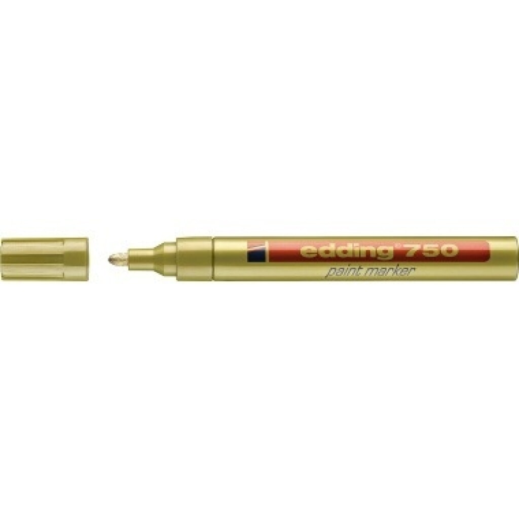 Produktabbildung: edding Lackmarker 750 4-750053 2-4mm Rundspitze permanent gold