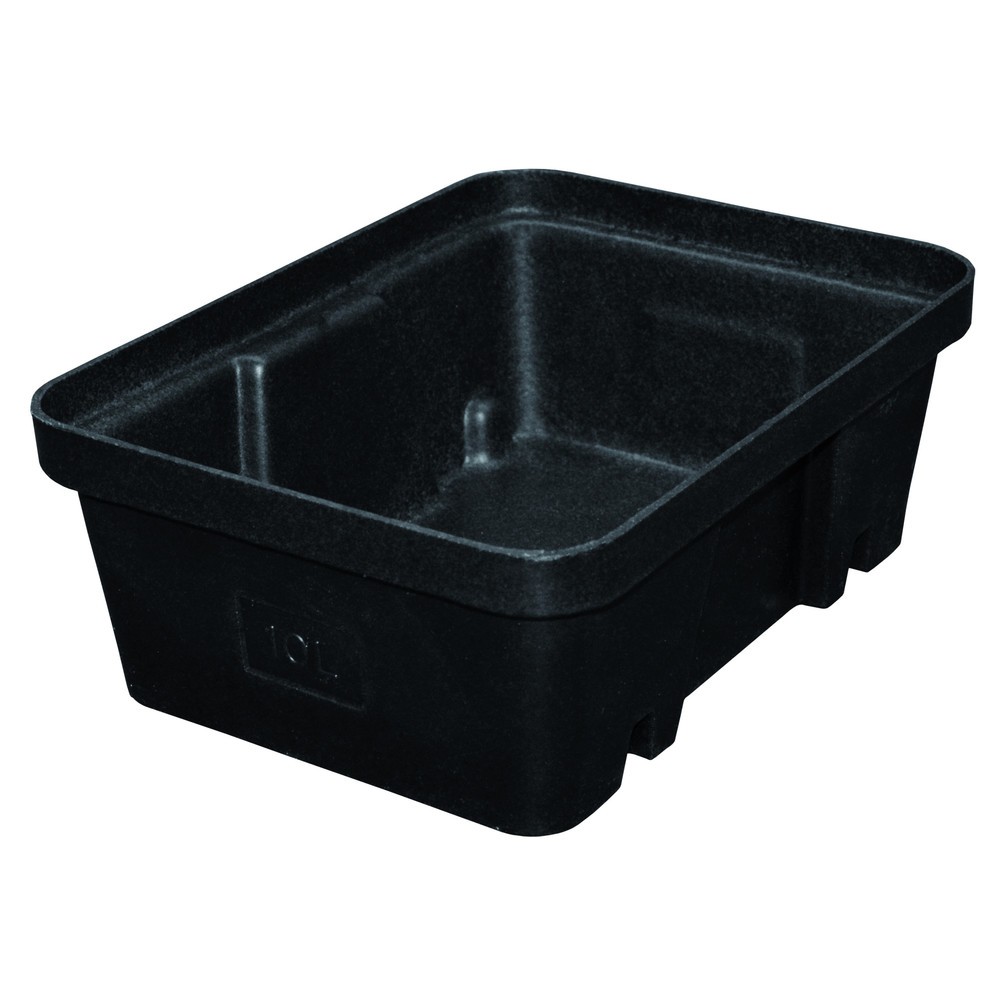 Produktabbildung: LaCont Auffangwanne aus Polyethylen, HxBxT 145 x 395 x 300 mm, Auffangvolumen 10 l, ohne Stellebene