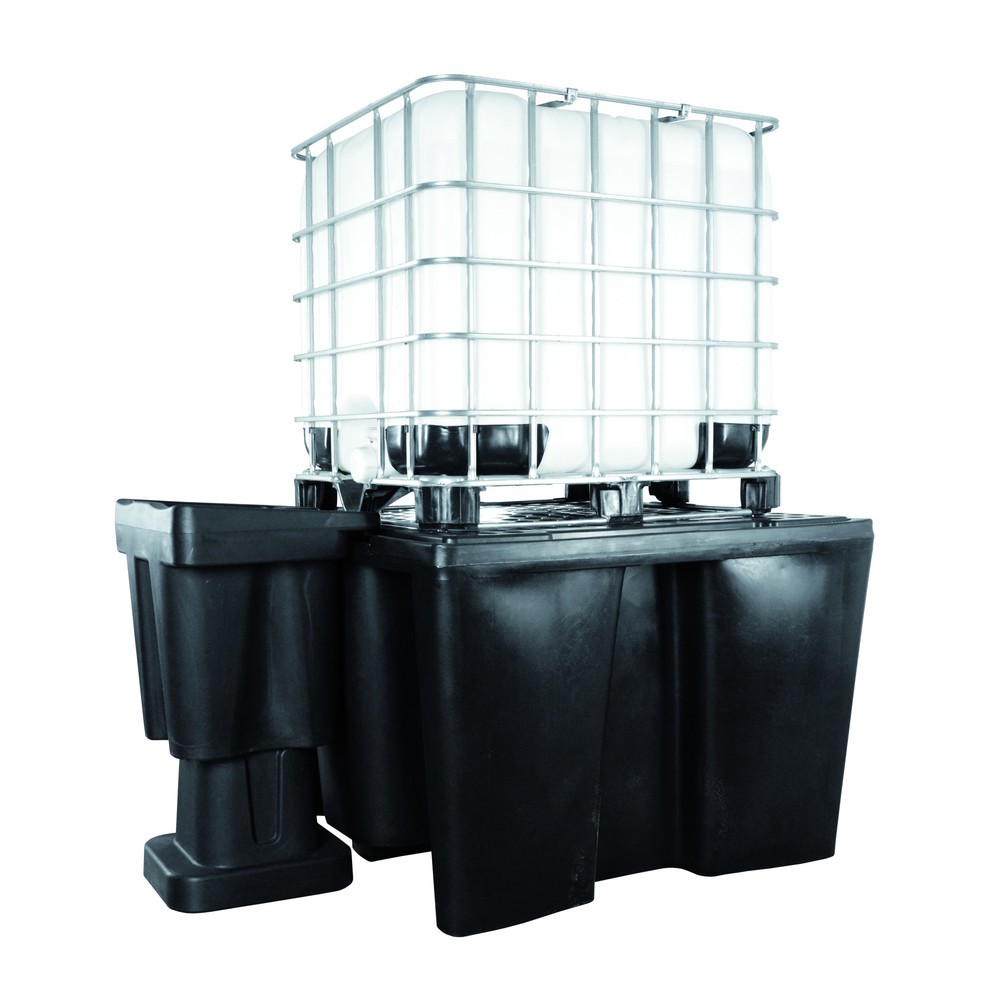 Produktabbildung: LaCont Wannen aus Polyethylen PE-KT-1, HxBxT 1000 x 1450 x 1450 mm, mit Polyethylen-Lochplatte