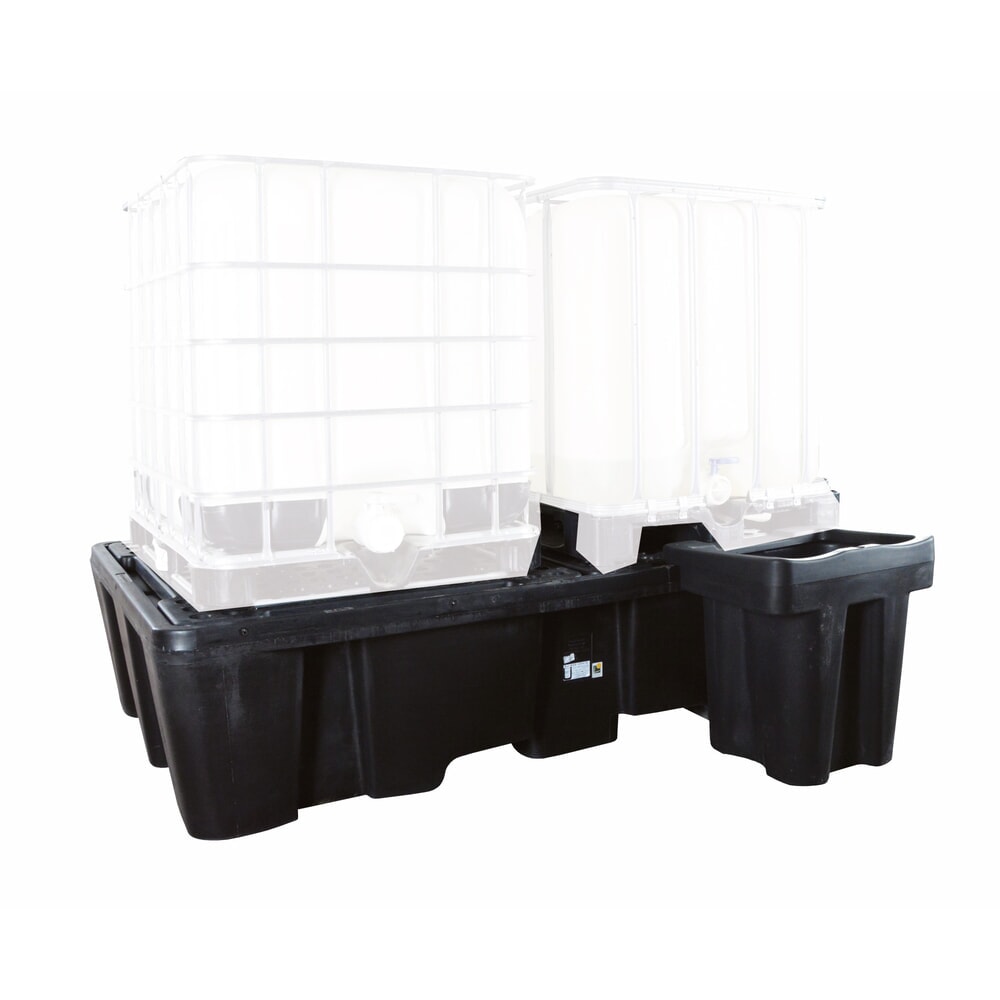 Produktabbildung Nr. 2: LaCont Auffangwannen aus Polyethylen PE-KT-2 für IBC, HxBxT 575 x 2450 x 1450 mm, mit Polyethylen-Lochplatte