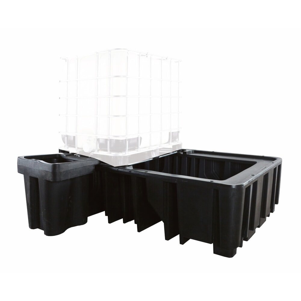 Produktabbildung Nr. 3: LaCont Auffangwannen aus Polyethylen PE-KT-2 für IBC, HxBxT 575 x 2450 x 1450 mm, mit Polyethylen-Lochplatte