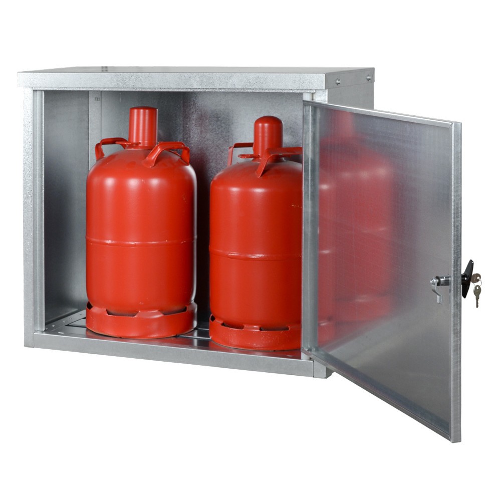 Produktabbildung: LaCont Kleingasflaschenschrank für Propangasflaschen, HxBxT 860 x 400 x 750 mm