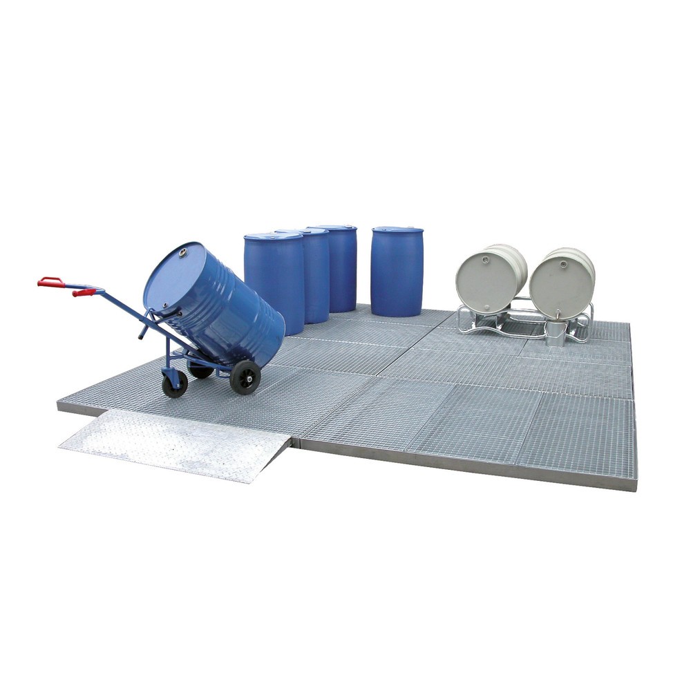 Produktabbildung: LaCont Sicherheitsbodenelement BS 20.05 / 123, BxT 2000 x 500 mm, Ü-Zeichen, verzinkt