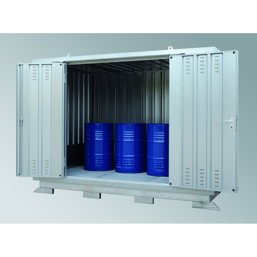 LaCont Sicherheitslagerhaus SLH 3 x 2 , HxBxT 2385 x 3075 x 2075 mm, verzinkt Produktabbildung: LaCont Sicherheitslagerhaus SLH 3 x 2 , HxBxT 2385 x 3075 x 2075 mm, verzinkt