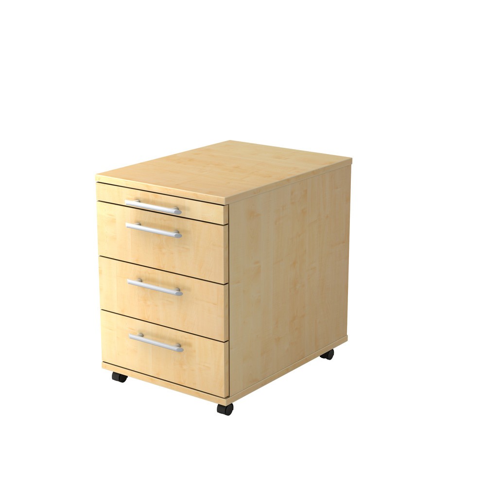 Product afbeelding: Ladekast op wielen Hammerbacher 58 cm, 3 lades, RE esdoorn